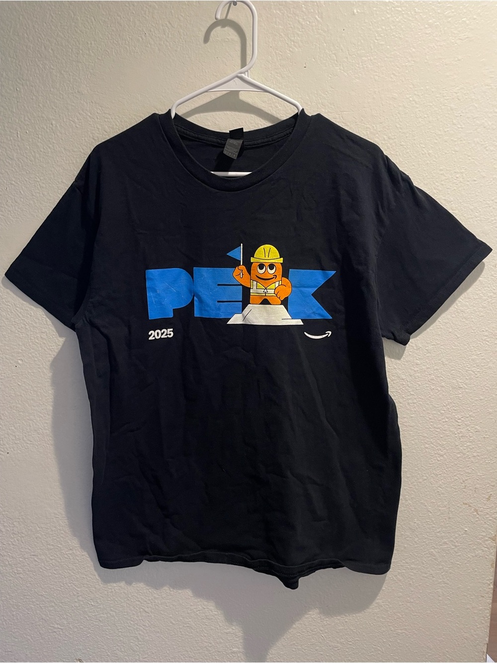 Amazon Employee PEAK 2025 T-Shirt Black Swag Graphic Tee Peccy Mascot